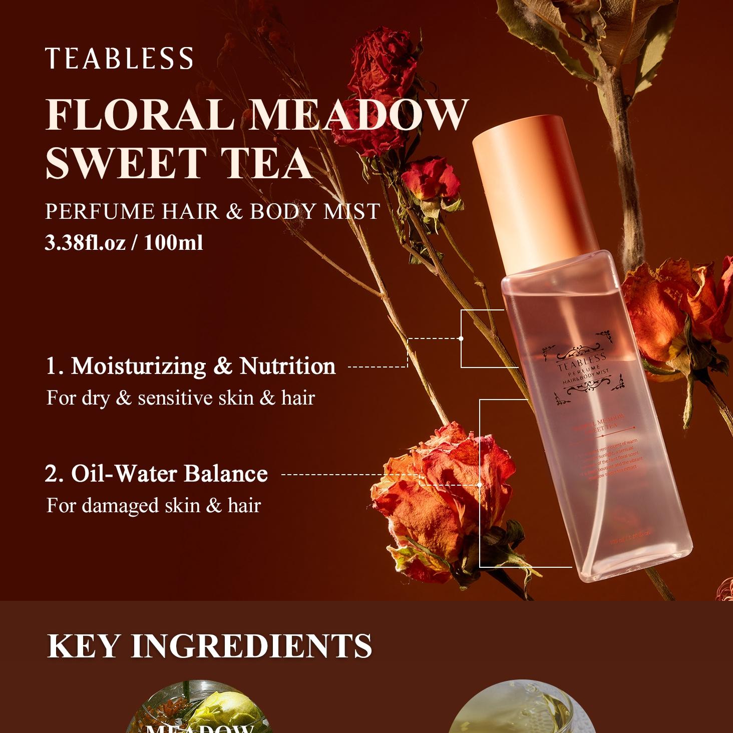 Teabless Floral Meadow Sweet Tea Perfumed Body Lotion 480g
